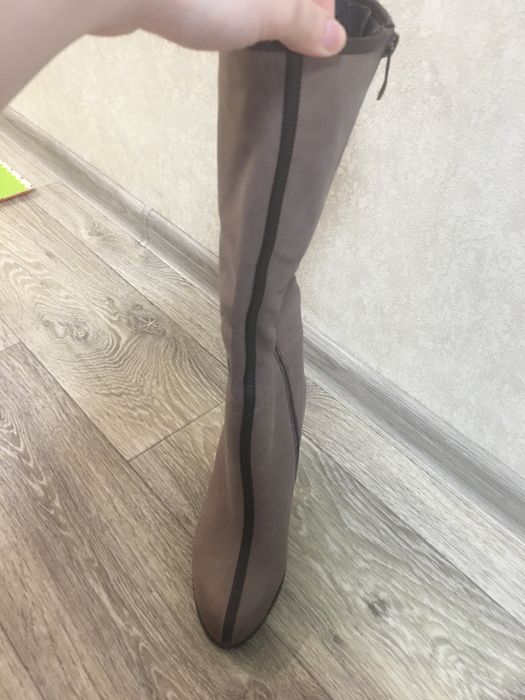 Сапоги женские кожаные