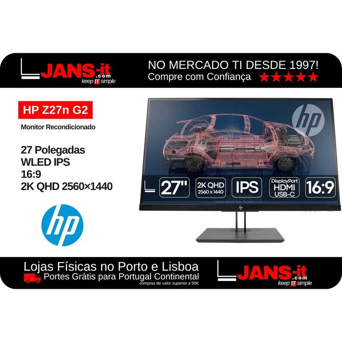 HP Z27n G2 | 27″ | IPS | 2K QHD