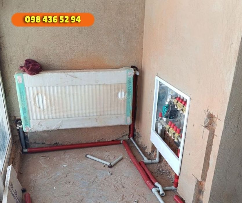 Опалення БЕЗ НАЦІНОК. Розводка труб. Тепла підлога, водопостачання