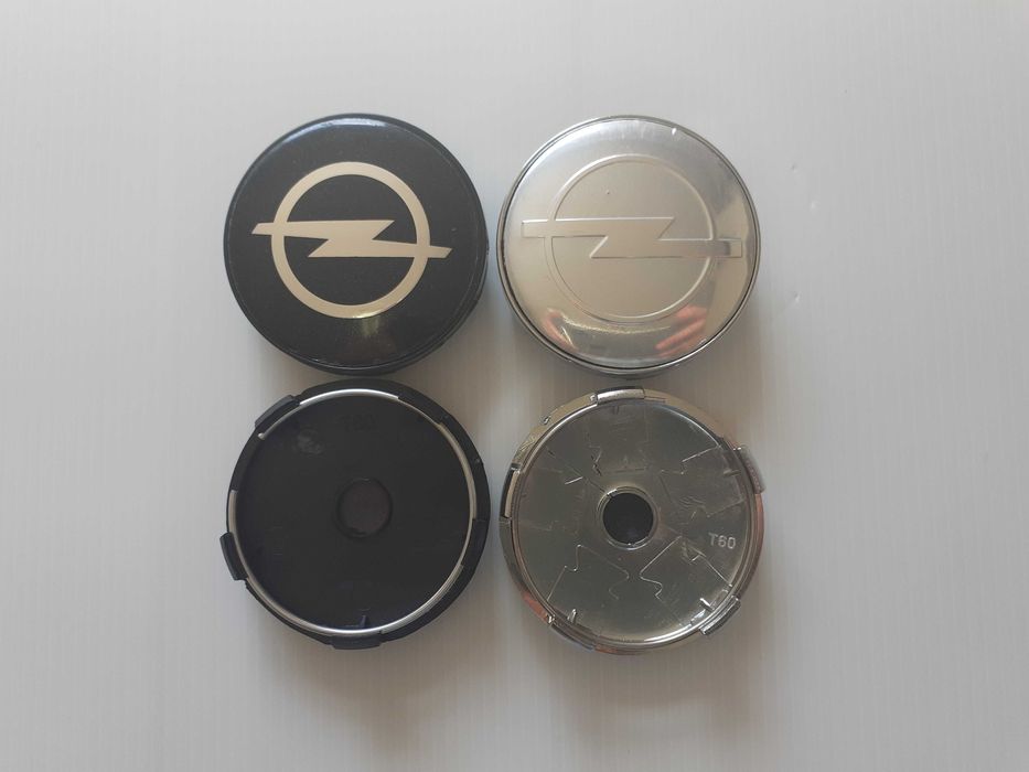 Centros/tampas de jante completos Opel com 56, 59, 60, 64 e 68 mm
