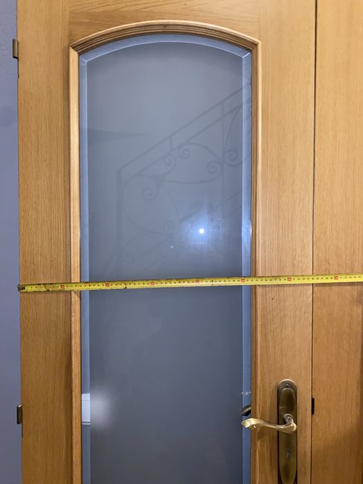 Portas madeira e vidro