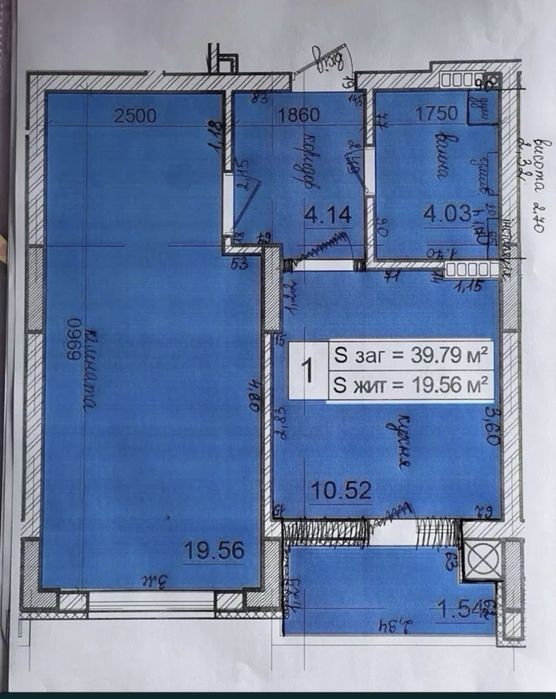 Продаж 1-кімнатної квартири, ЖК Мальви