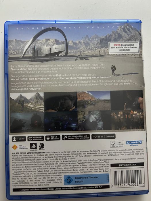 Death Stranding 2, PS5, raz w napędzie