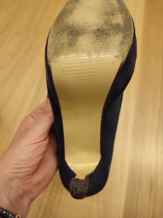 Sapatos azuis de veludo Hoyvoy Tam36