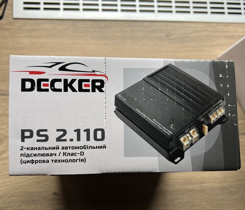 Підсилювач Decker PS 2.110 2-канальний автомобільний