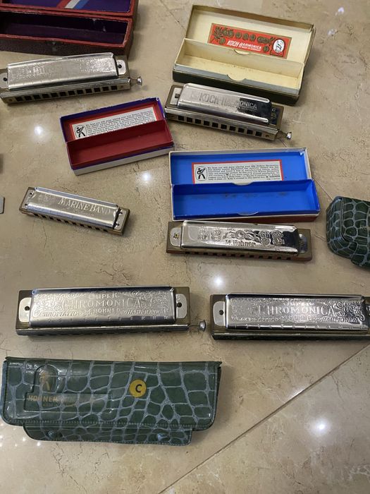 Губная гармошка M.Hohner Super Hromonica,Marine Band,Koch-Harmonica Германия