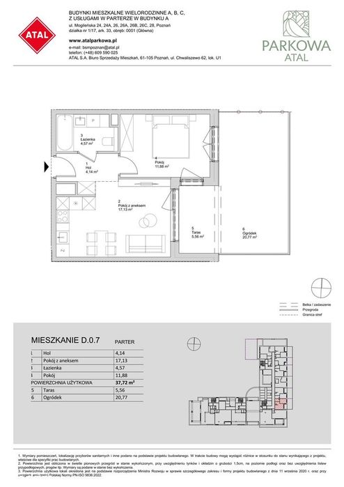 2-pokojowe mieszkanie 37m2 + ogródek Bez Prowizji