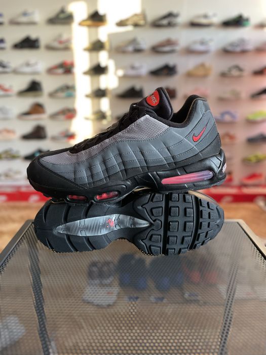 Оригінал!Кросівки Nike Air Max 95 OG Black/Bright Crimson(IH4457-002)