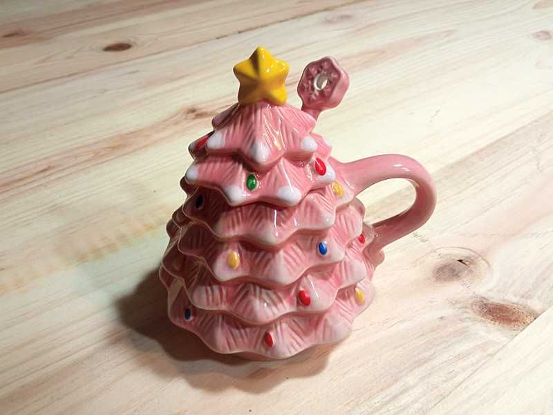 Caneca Árvore de Natal com Colher