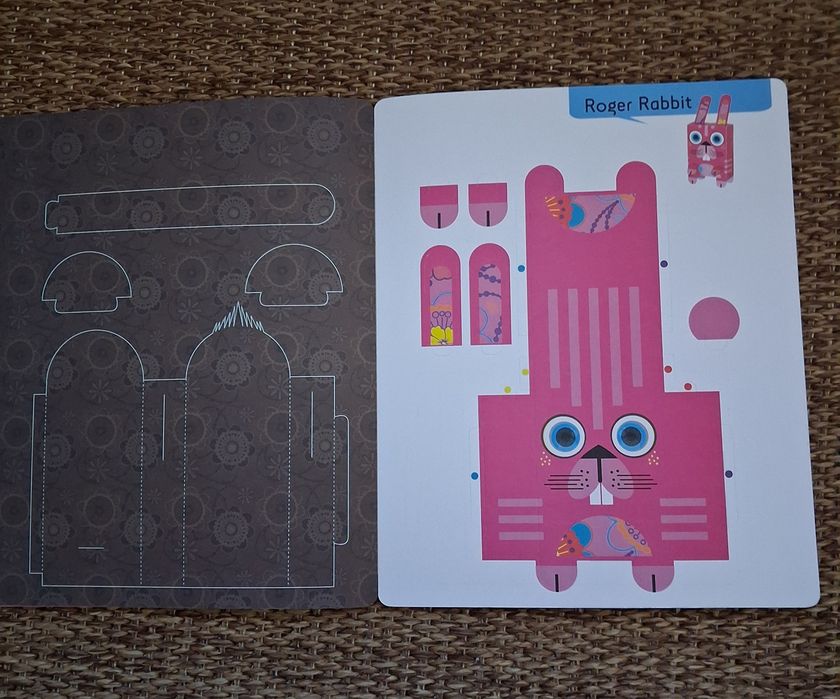 Animais em papel construção