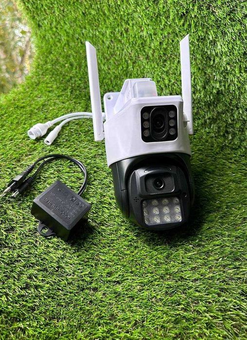 Камера IP Wi-Fi наружная 2 независимых объектива 6MP HD уличная ICSEE