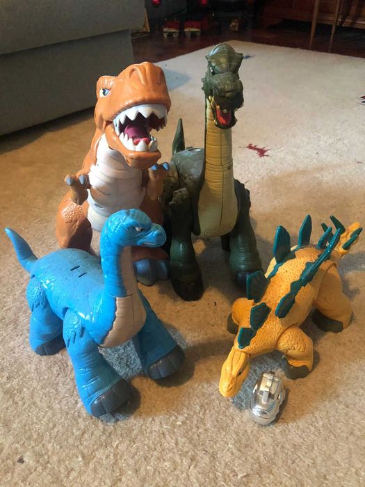 Dinossauros Imaginext – Usados, mas Prontos para Novas Aventuras!