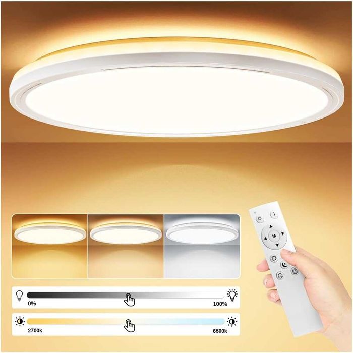 Lampa sufitowa LED Aisutha 24W Pilot Ściemniana 3000-6500K 30cm