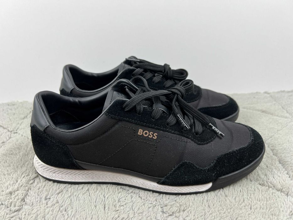 Buty damskie czarne sneakersy Boss Titanium 40