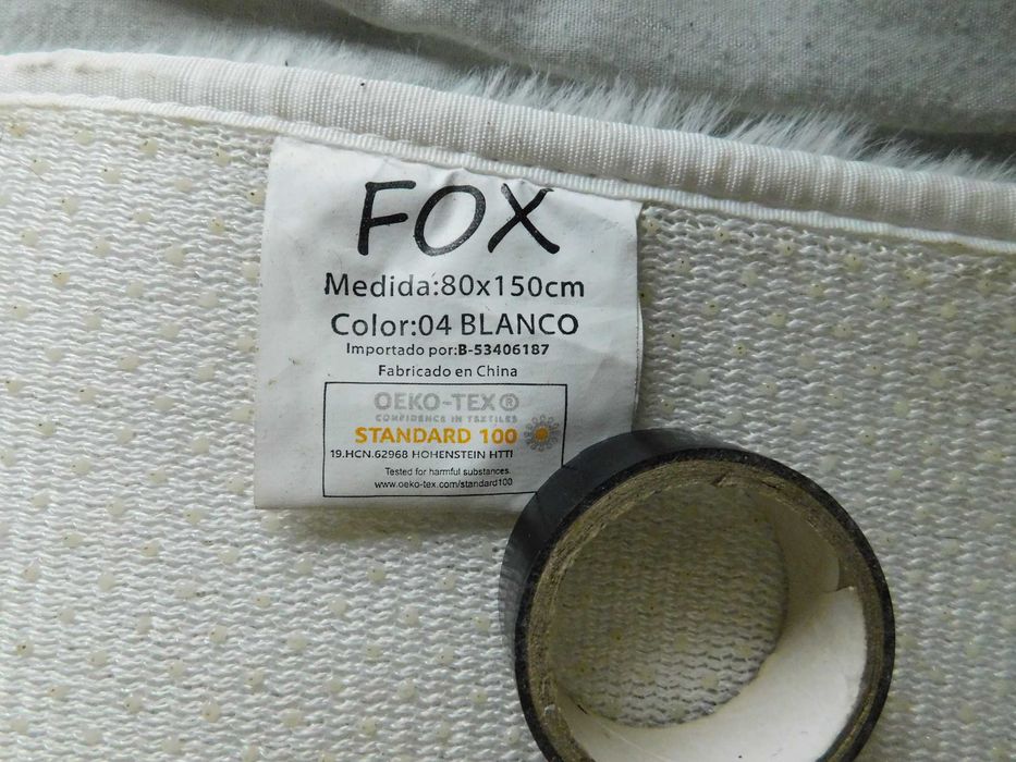 Tapete Fox 80x150 Branco - Preço Negociável