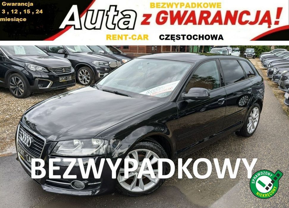 Audi A3 Sportback 1.4i*125PS*OPŁACONY*Bezwypadkowy Skóry Klimatronik Serwis*GWARANCJA24M