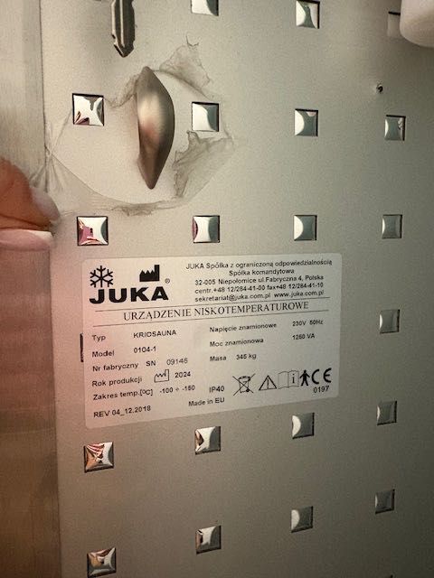 KRIOSAUNA JUKA - okazja, jak nowa!