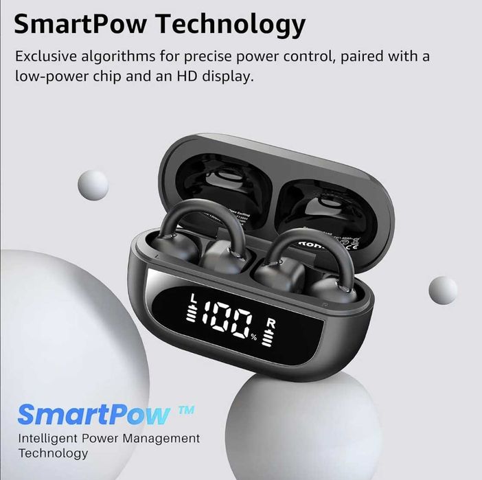 Auriculares sem fio - Tozo Open EarRing - ultraleve c/noise canceling