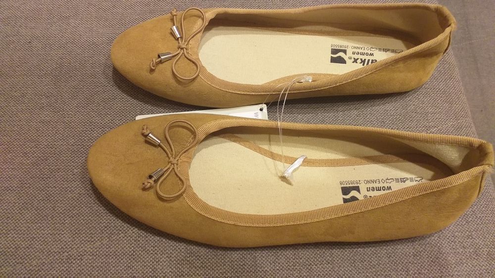 Baleriny beżowe Nowe nr 39