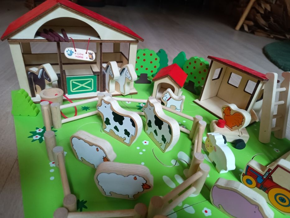Zestaw Farma drewniana BigJigs Toys