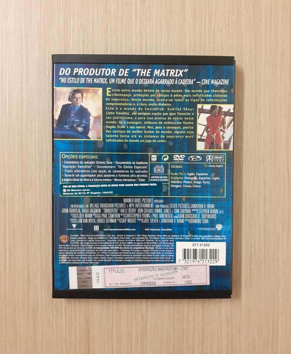 Operação Swordfish (DVD)