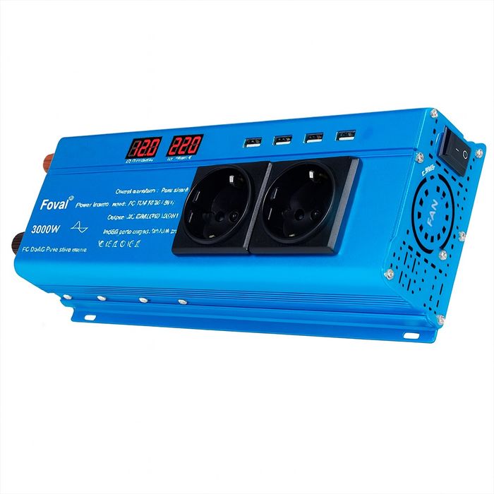 ОРИГІНАЛ! Foval 3000w чистий синус інвертор перетворювач напруги