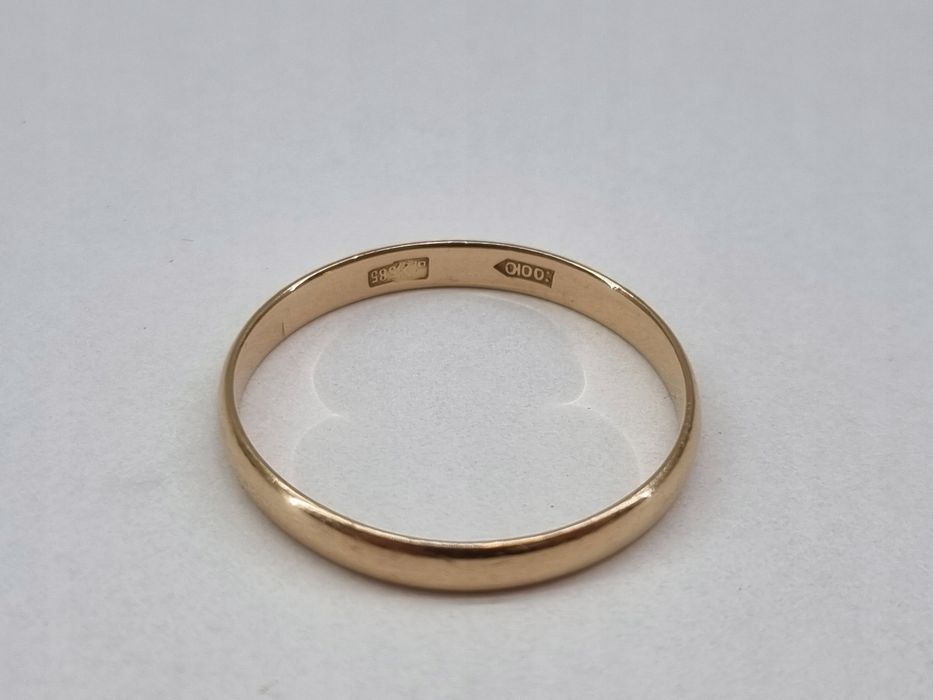 Obrączka złota pr. 585 1,68g r. 22 używana