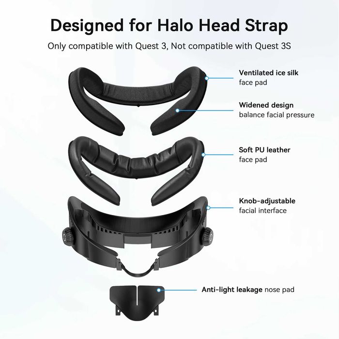 AMVR FC4A Ventilated  Facial Interface Маска для Halo ремінців Quest 3