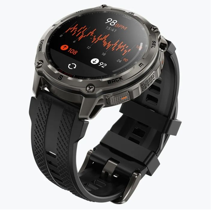 KOSPET TANK T4 Smartwatch Militarny GPS AMOLED 1.43" 10ATM Mapy Offline
