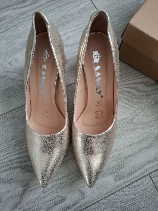 Skórzane buty saway