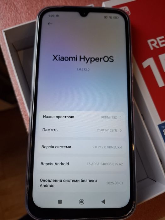 Xiaomi Redmi 15C, 4+4/128, NFC, новий