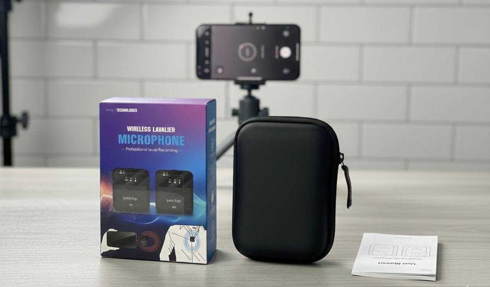 Бездротовий петличний Мікрофон  Iphone Петличний микрофон Android