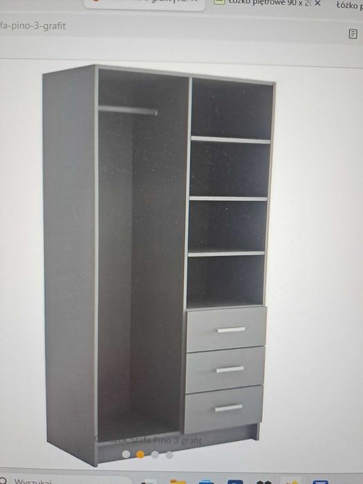 Szafa Pino 3 grafit