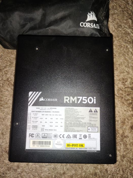 Fonte Corsair RM750i 750w full modular