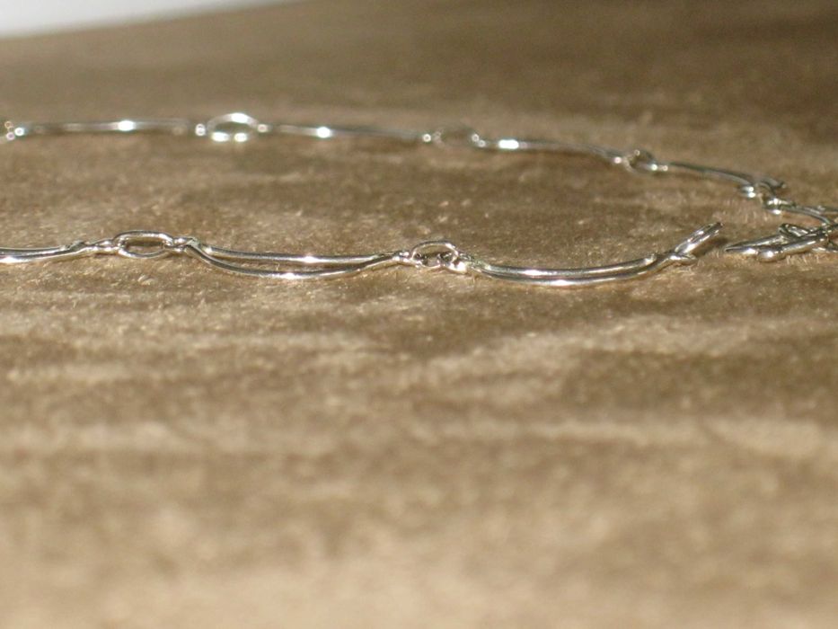 Pulseira Perna em Prata de lei Maciça 925`/..