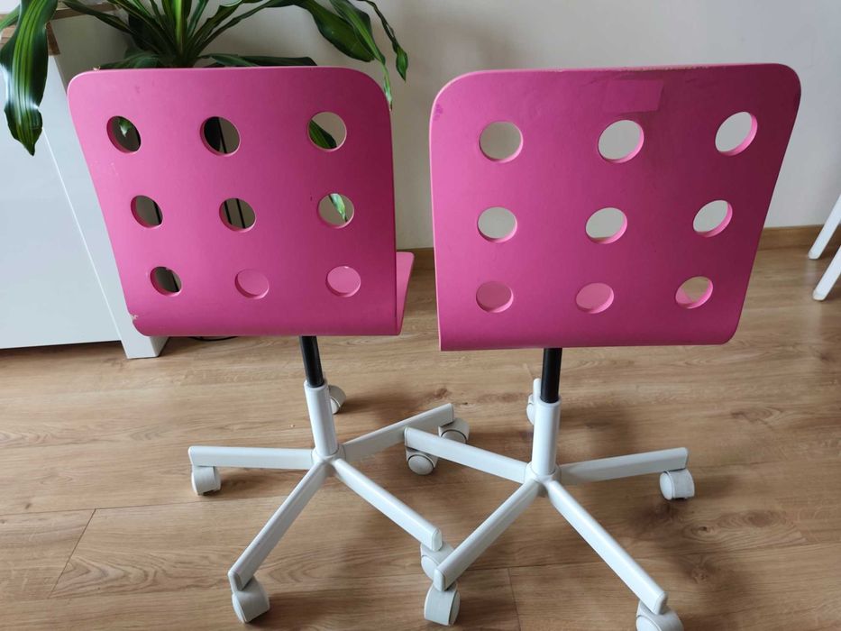 2 Krzesła biurowe dla dzieci IKEA