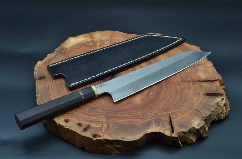 Японський ніж дамаск ручної роботи, для суші, сашимі, філе суши.