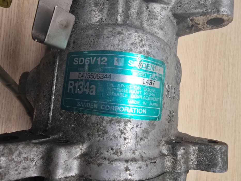 Compressor Ar Condicionado Sanden SD6V12 Modelo 1437 R134a Citroën Peugeot Original Usado