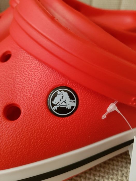 Czerwone klaoki gumowe Crocs rozm.39 odwkładka 25cm
