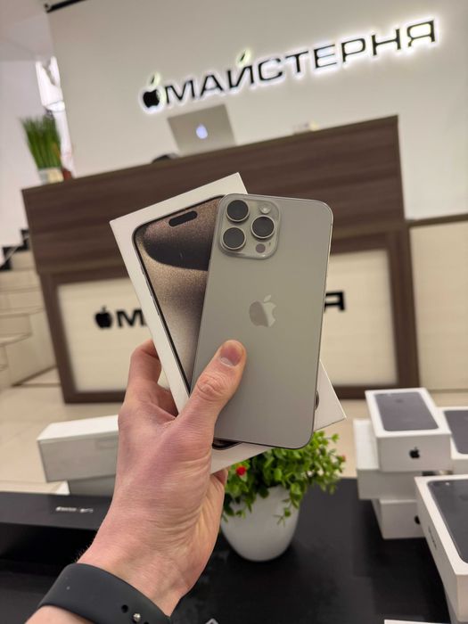 iphone 15 pro max 256 gb Natural Фізична сім Гарантія від магазину