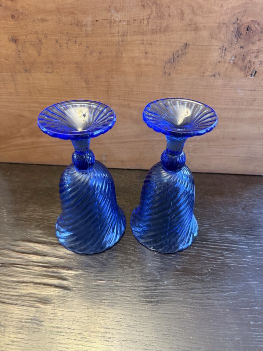 Spirelli ząbkowice pucharki kobalt niebieski