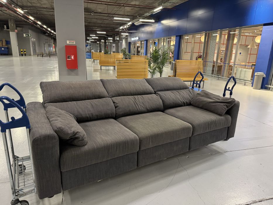 Sofá cinzento ESKILSTUNA 3 lugares