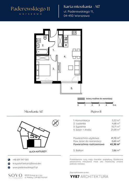 Mieszkanie na sprzedaż, 42.3 m²