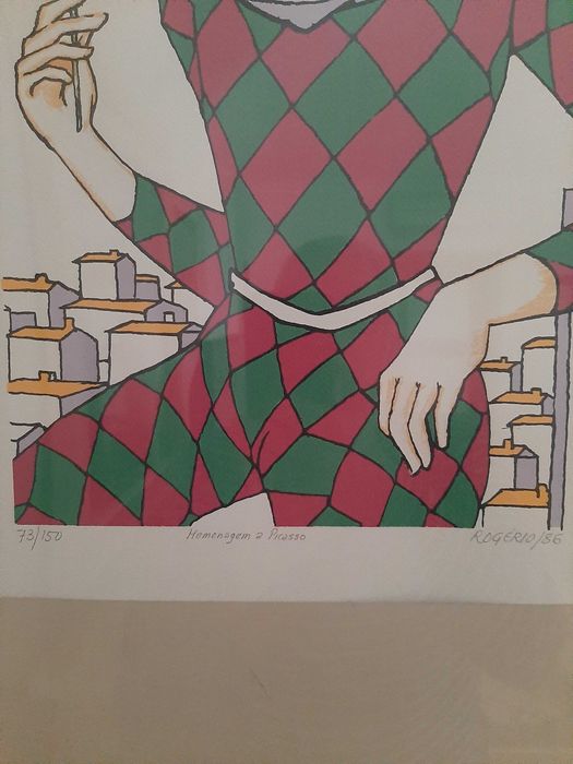 Serigrafia de Rogério Freitas Homengem a Picasso