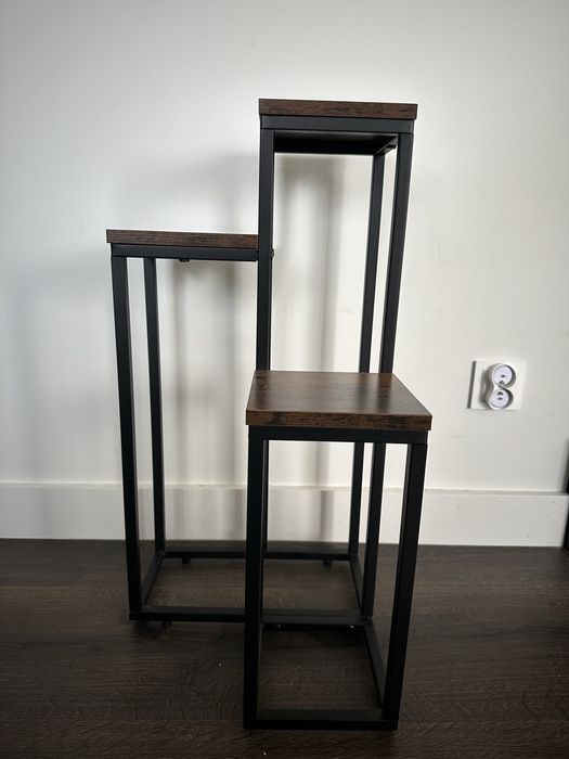 Kwietnik loft metalowy 3 poziomowy