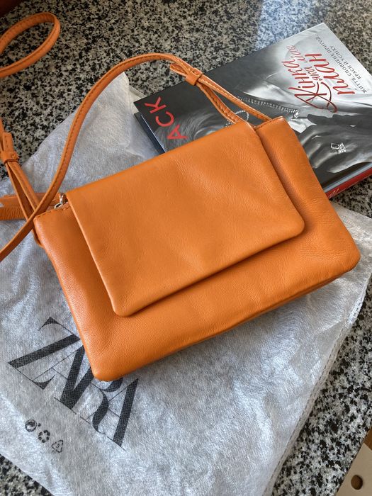 Сумка кросбоді Zara клатч шкіра