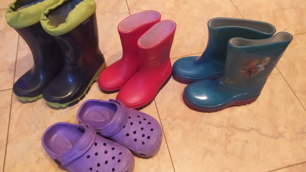 Buciki gumowce rozne rozmiary