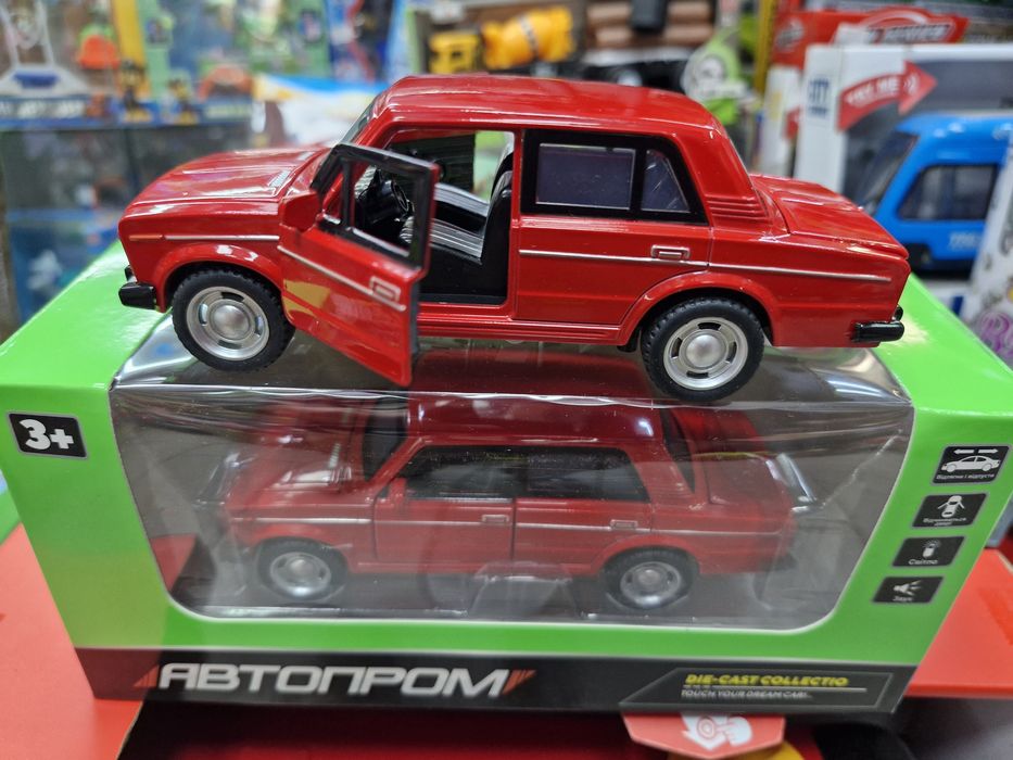 Металева машина Ваз 2106 масштаб 1:32 Жигулі, світло звук  Автопром