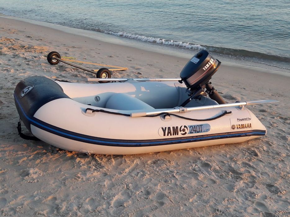Yamaha inflatable support boat with Yamaha engine, sold together or separately