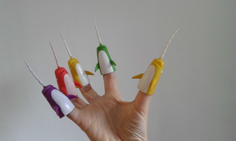 Fantoches divertidos  para dedos